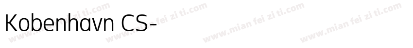 Kobenhavn CS字体转换